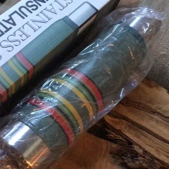 Stainless vacuum insulated bottle cowboy valentine gift travel lodge coffee - Picture 2 of 7